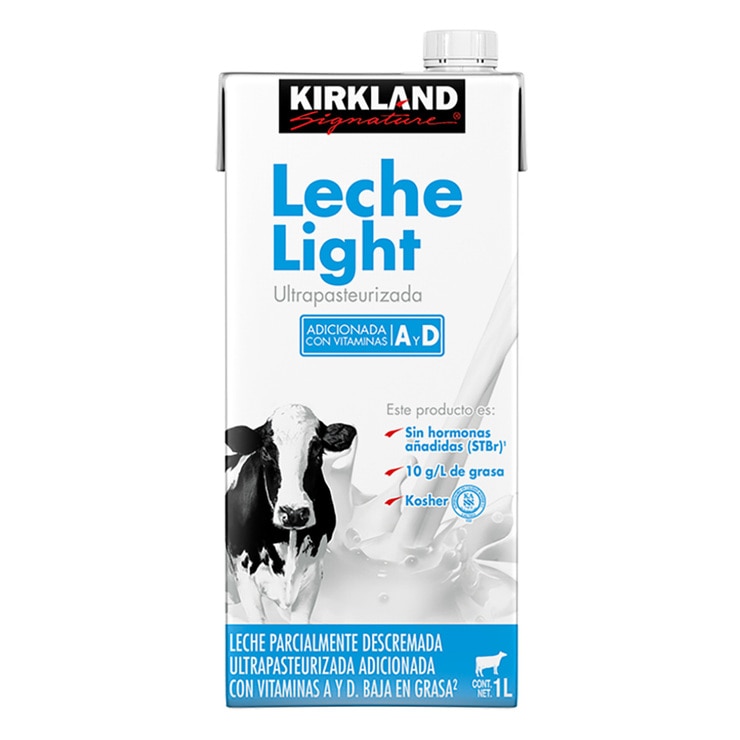 Leche Light, Kirkland Signature 12 de 1 L — Imagen 1 de 3