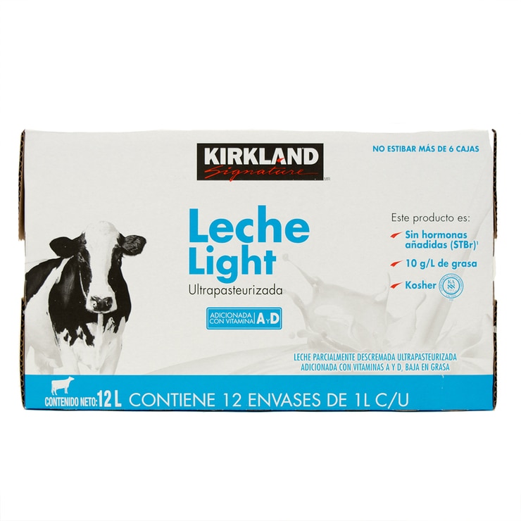Leche Light, Kirkland Signature 12 de 1 L — Imagen 2 de 3