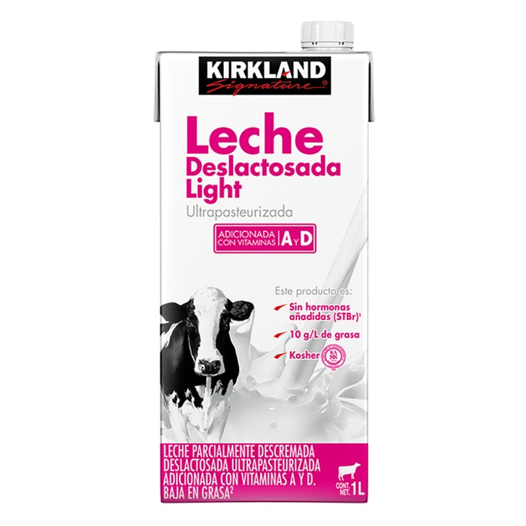 Leche Deslactosada Light, Kirkland Signature 12 Piezas de 1L — Imagen 1 de 3