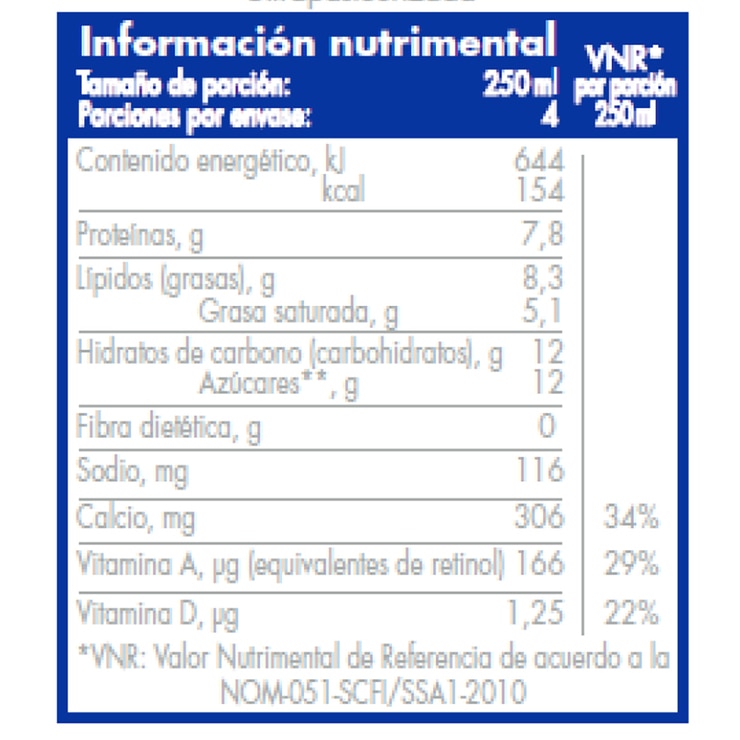Leche Entera, Kirkland Signature 12 Piezas de 1L — Imagen 3 de 3