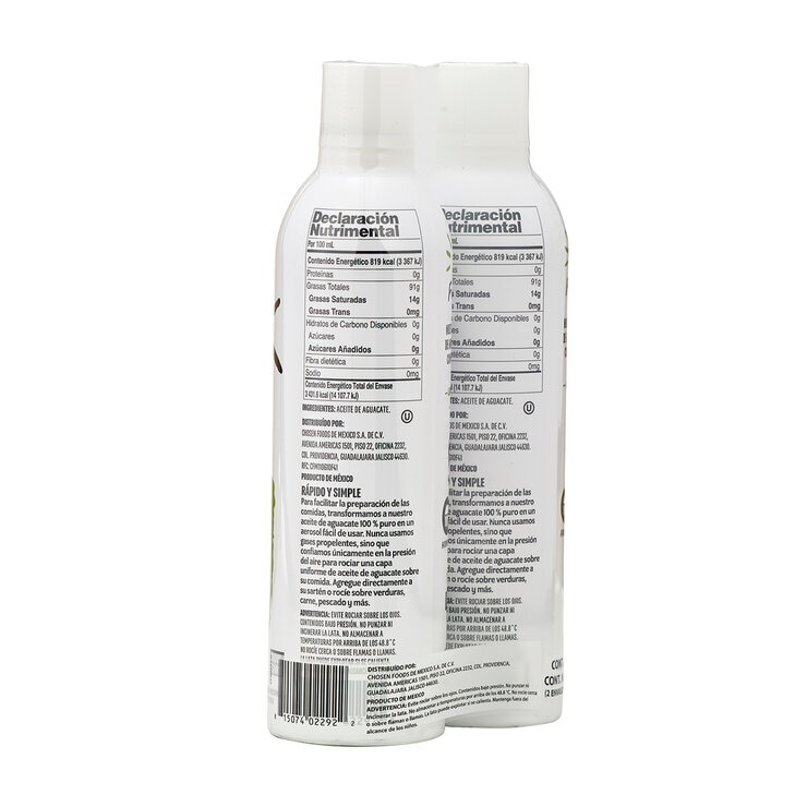 Chosen Foods Aceite de Aguacate en Spray 2/383 g — Imagen 2 de 2