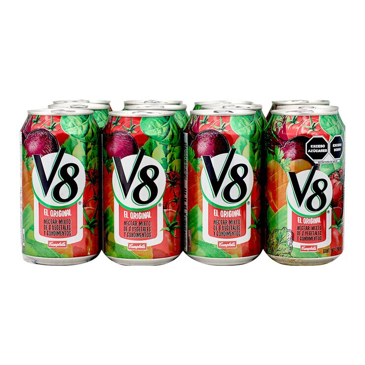 V8 Néctar Mixto Vegetales 12 pzas. de 340 ml c/u — Imagen 1 de 2
