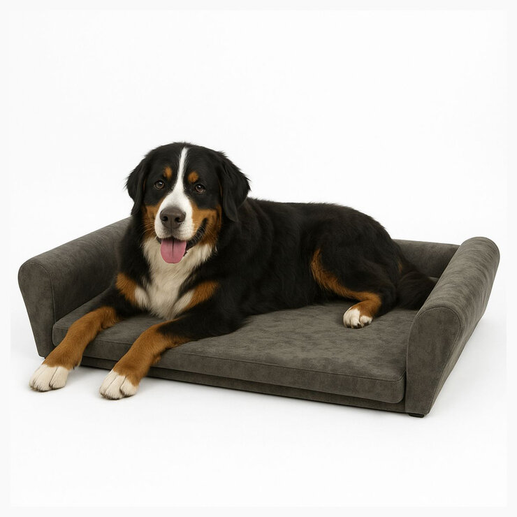 Maypet, Cama Minimalista para Perro, Tamaño Grande, Color Gris