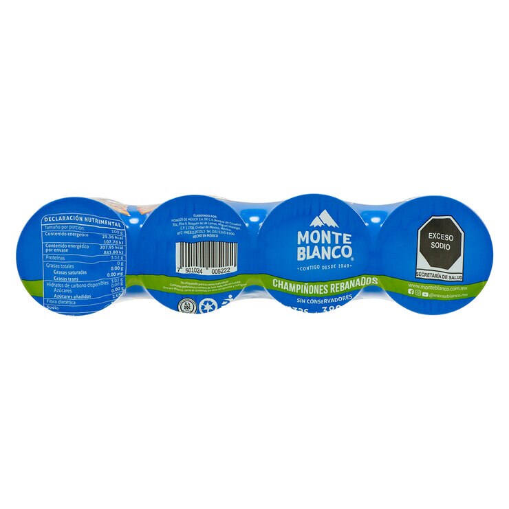 Monte Blanco Champiñón Rebanado 4/380 g — Imagen 4 de 4