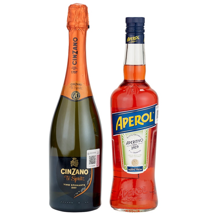 LICOR APEROL 700 ML +CINZANO 750ML C6L54P216 — Imagen 2 de 2