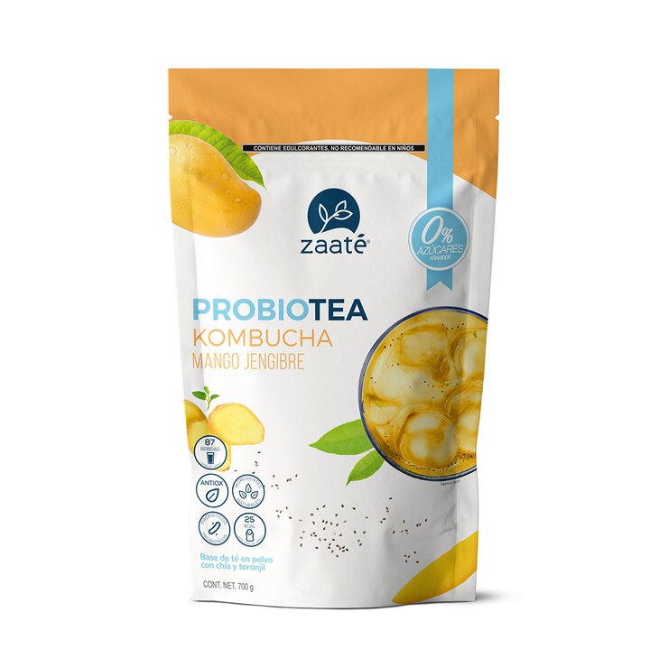Zaaté Probiotea Kombucha Mango Jengibre 700 g — Imagen 1 de 2