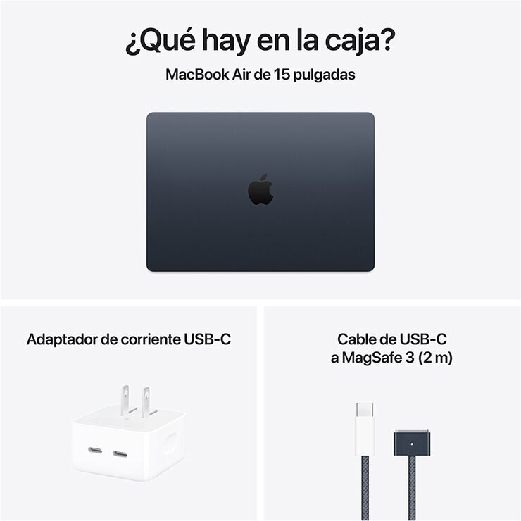 Apple MacBook Air 15" Chip M4 512GB Medianoche — Imagen 3 de 4