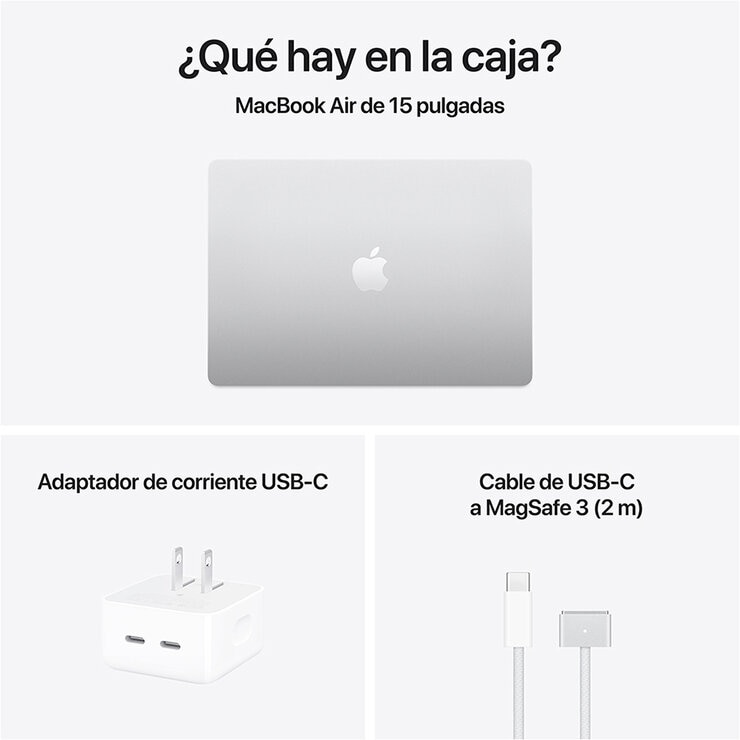 Apple MacBook Air 15" Chip M4 512GB Plata — Imagen 2 de 4
