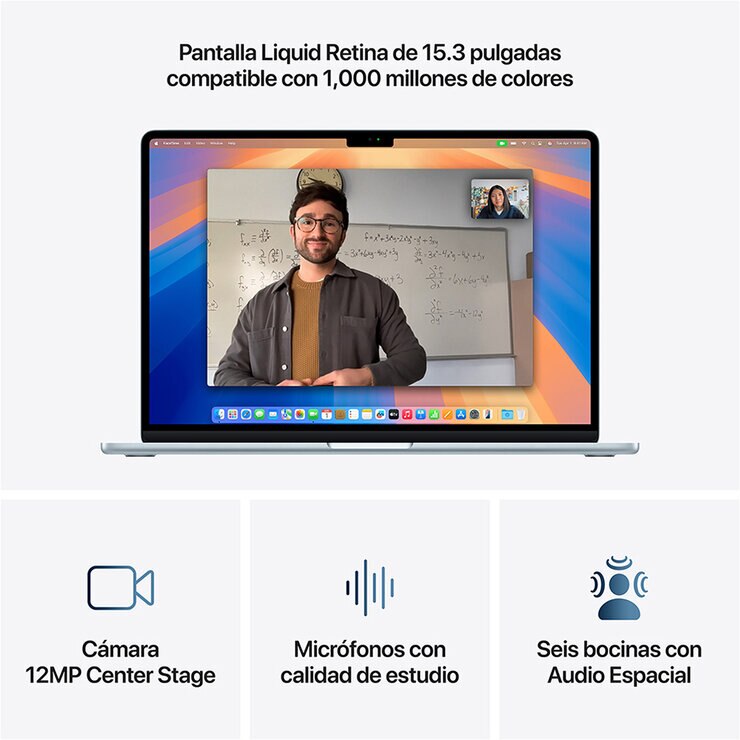 Apple MacBook Air 15" Chip M4 512GB Azul 16GB — Imagen 2 de 4