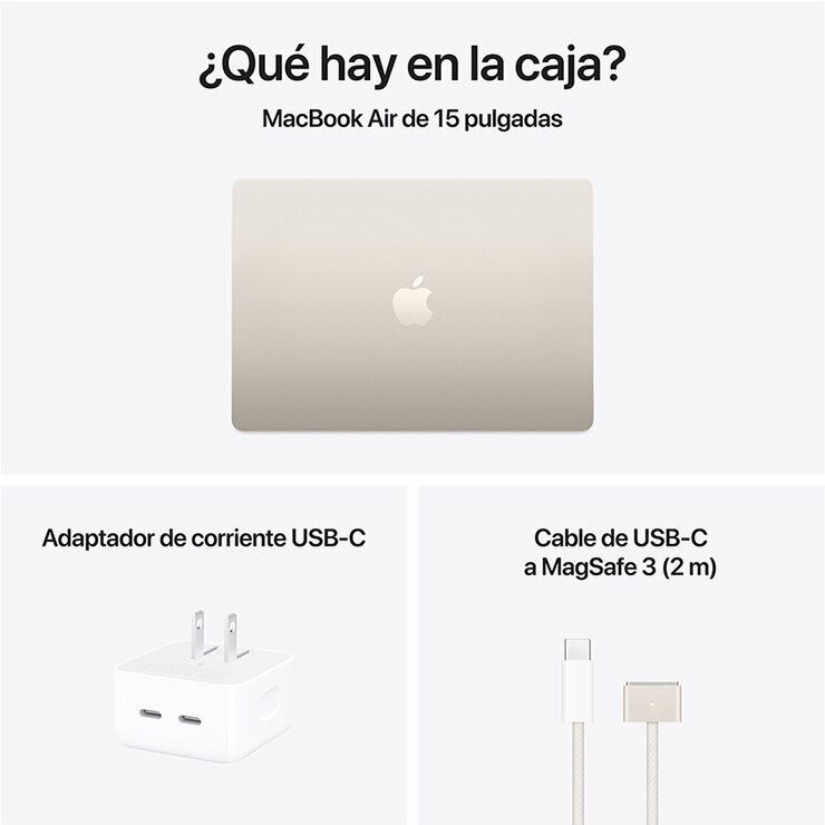Apple MacBook Air 15" Chip M4 256GB Blanco Estelar — Imagen 4 de 4
