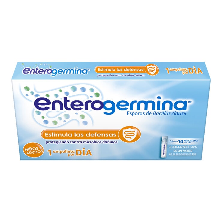 Enterogermina 4 Billones UFC suspensión 2 cajas con 10 Ampolletas cada uno. — Imagen 3 de 3