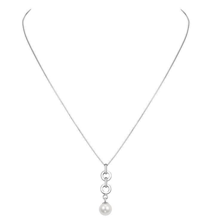 Dije de Perla Cultivada, 8-8.5mm, Oro Amarillo de 14K — Imagen 3 de 4