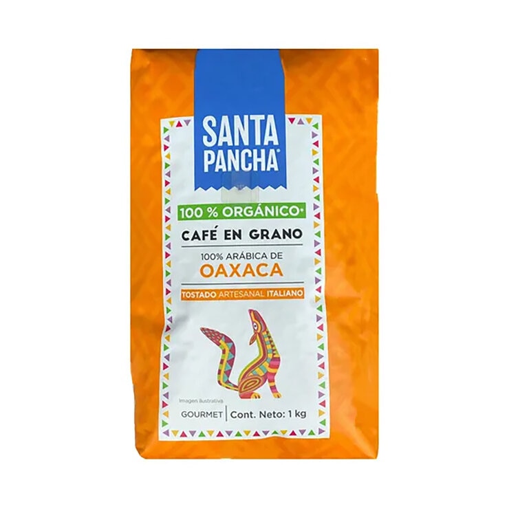 Santa Pancha Café En Grano Orgánico 1 Kg — Imagen 1 de 2