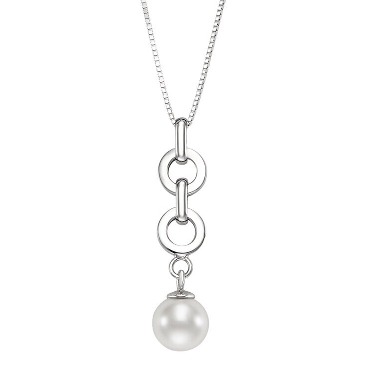Dije de Perla Cultivada, 8-8.5mm, Oro Amarillo de 14K — Imagen 4 de 4