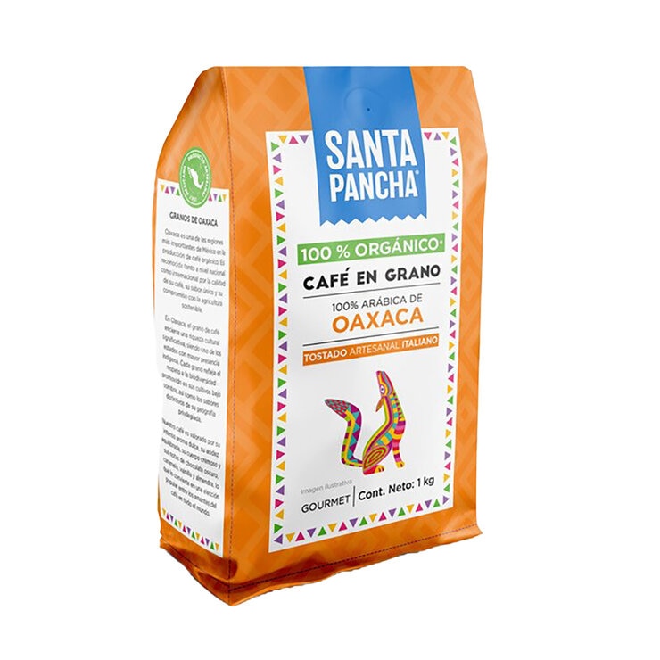 Santa Pancha Café En Grano Orgánico 1 Kg — Imagen 2 de 2