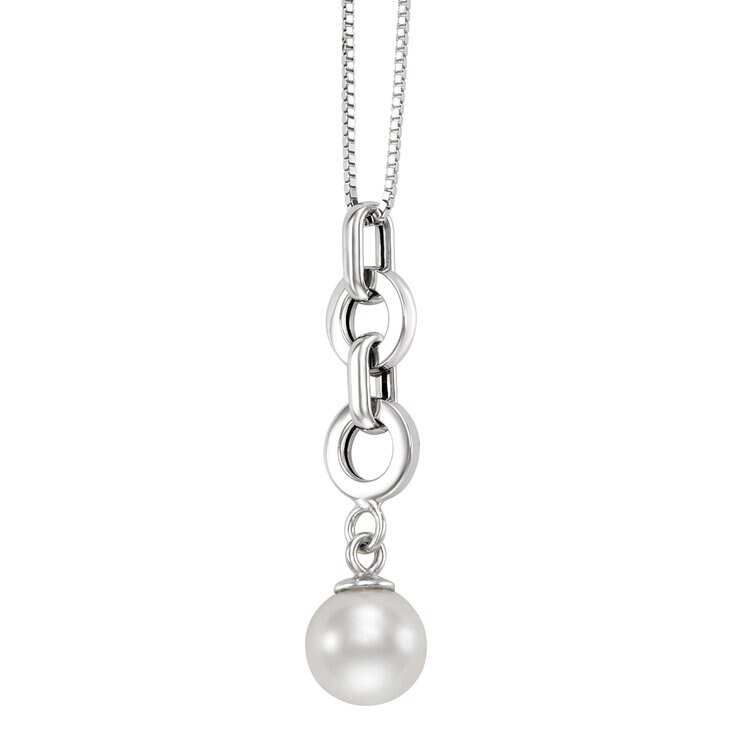 Dije de Perla Cultivada, 8-8.5mm, Oro Amarillo de 14K