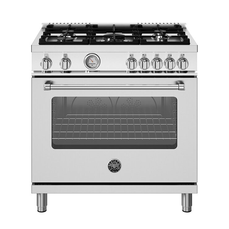 Bertazzoni Estufa 6 Quemadores y Horno 5.9"