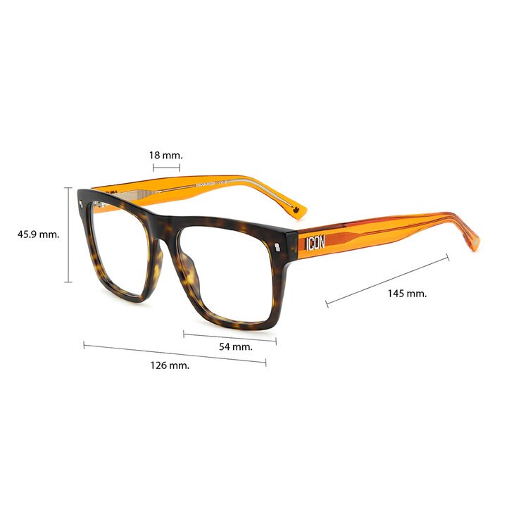 Dsquared2 ICON 0018 Armazón Oftálmico — Imagen 3 de 4