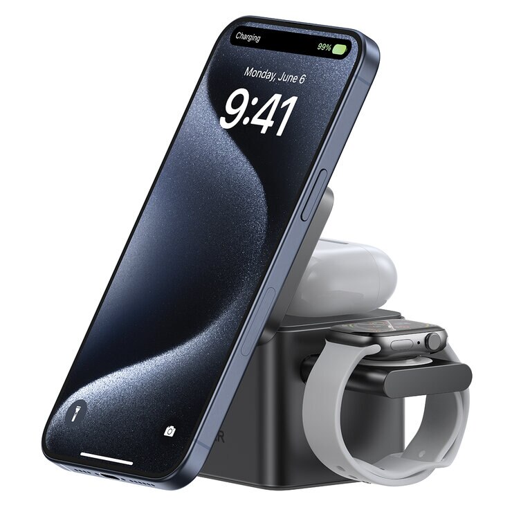 Anker Estación de Carga MagGo 3 en 1 con Qi2 — Imagen 3 de 4