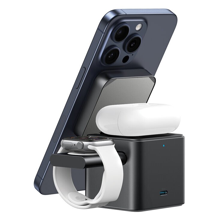 Anker Estación de Carga MagGo 3 en 1 con Qi2 — Imagen 2 de 4