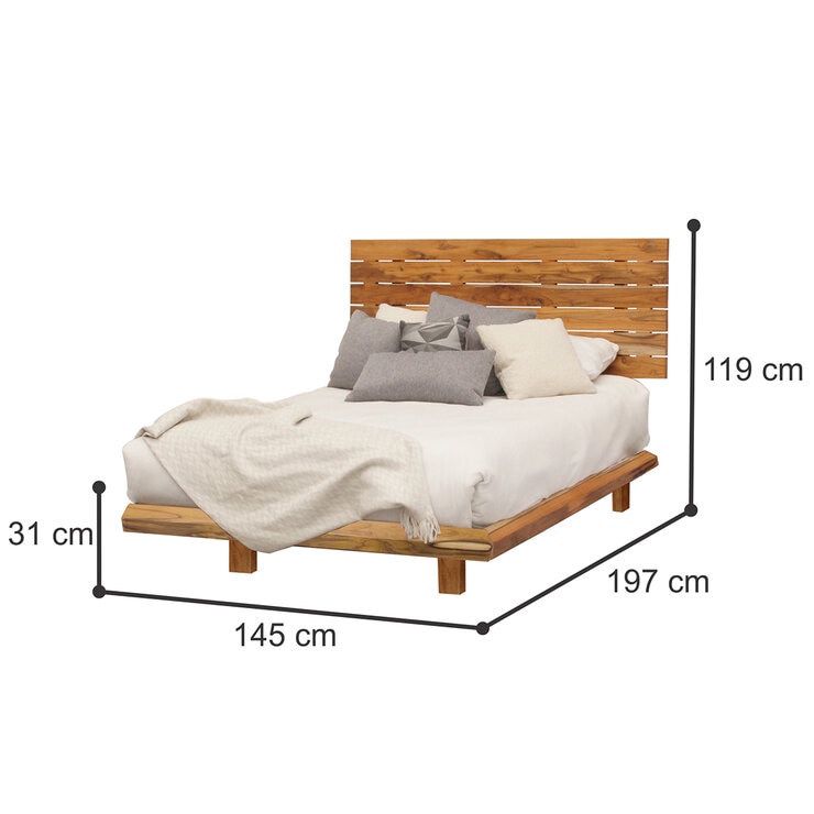 Skanor Muebles, Rimini, Cama Matrimonial — Imagen 4 de 4