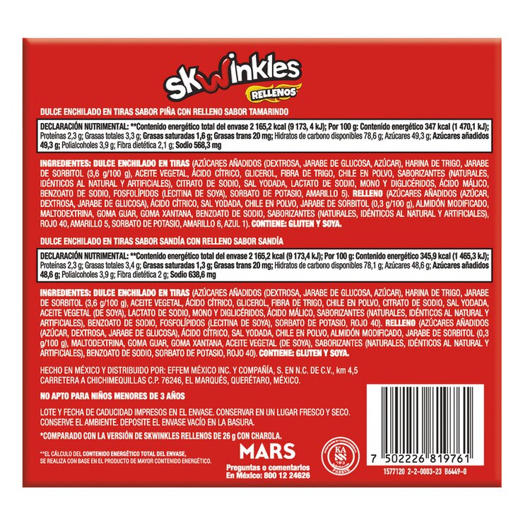 Skwinkles Rellenos 24/26g c/u — Imagen 2 de 3