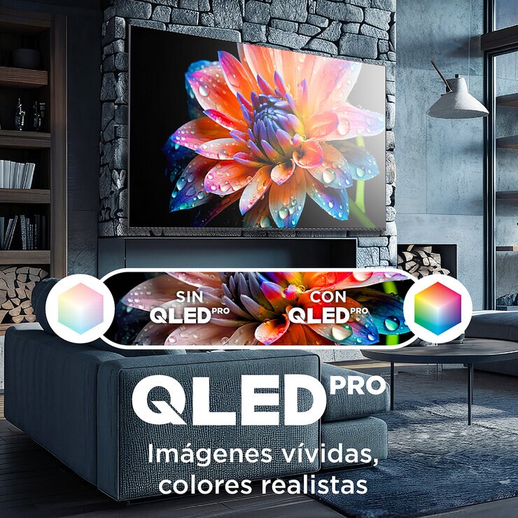 TCL Pantalla 43" 4K QLED Google TV — Imagen 4 de 4
