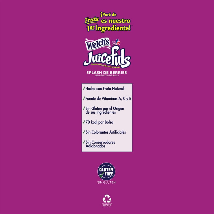Welch's Gomitas con Puré de Frutas con Centro Líquido 34 pzas de 22.7 g — Imagen 2 de 3
