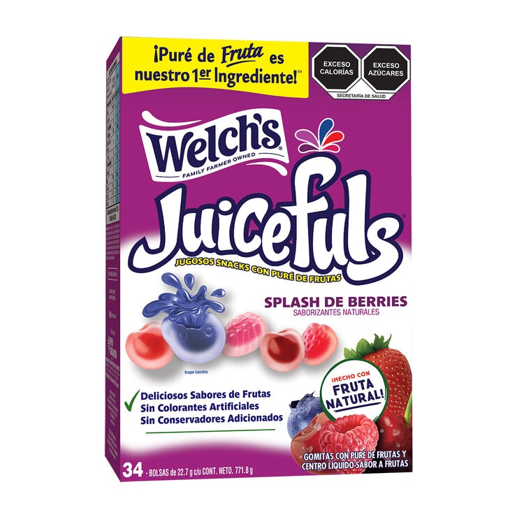 Welch's Gomitas con Puré de Frutas con Centro Líquido 34 pzas de 22.7 g — Imagen 1 de 3