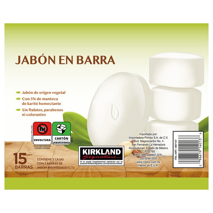 Kirkland Signature Jabón en Barra 15 pzas — Imagen 2 de 2