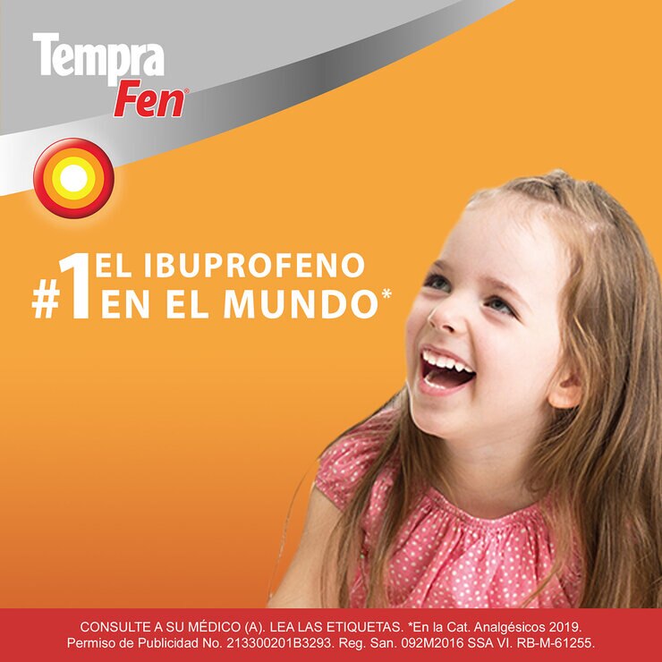 Tempra Fen Ibuprofeno suspensión 2 cajas con 100 ml — Imagen 4 de 4