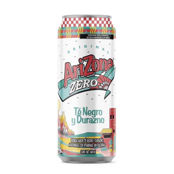 Arizona Zero Té Negro Sabor Durazno 24 latas de 460 ml — Imagen 3 de 4