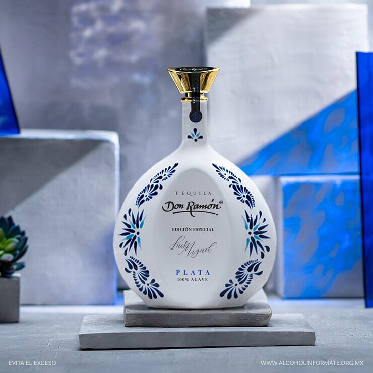 Tequila Don Ramón Cerámica Plata 750 ml — Imagen 1 de 3