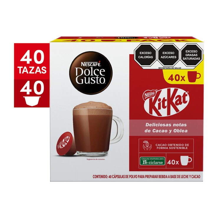 Nescafé Dolce Gusto, 40 cápsulas sabor chocolate KitKat — Imagen 2 de 4