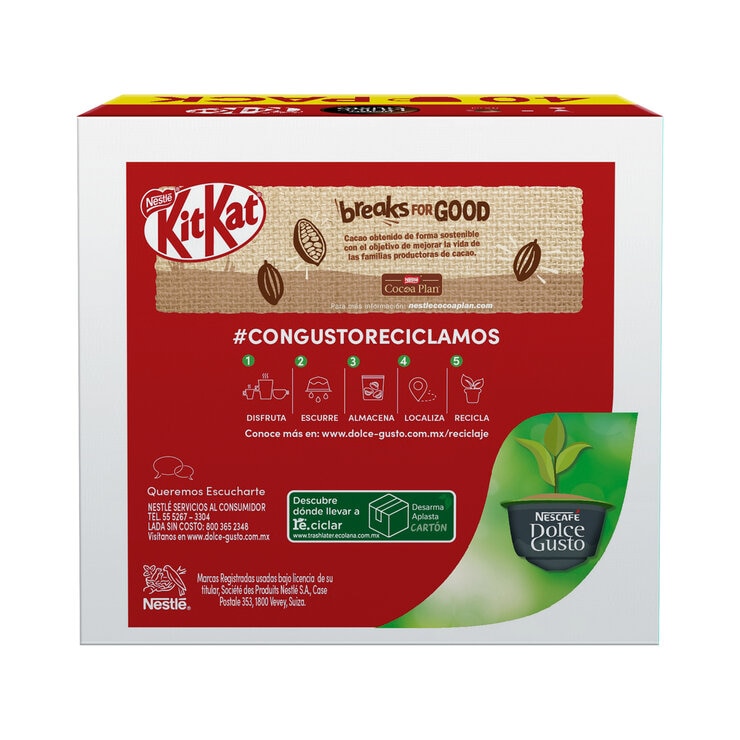 Nescafé Dolce Gusto, 40 cápsulas sabor chocolate KitKat — Imagen 4 de 4