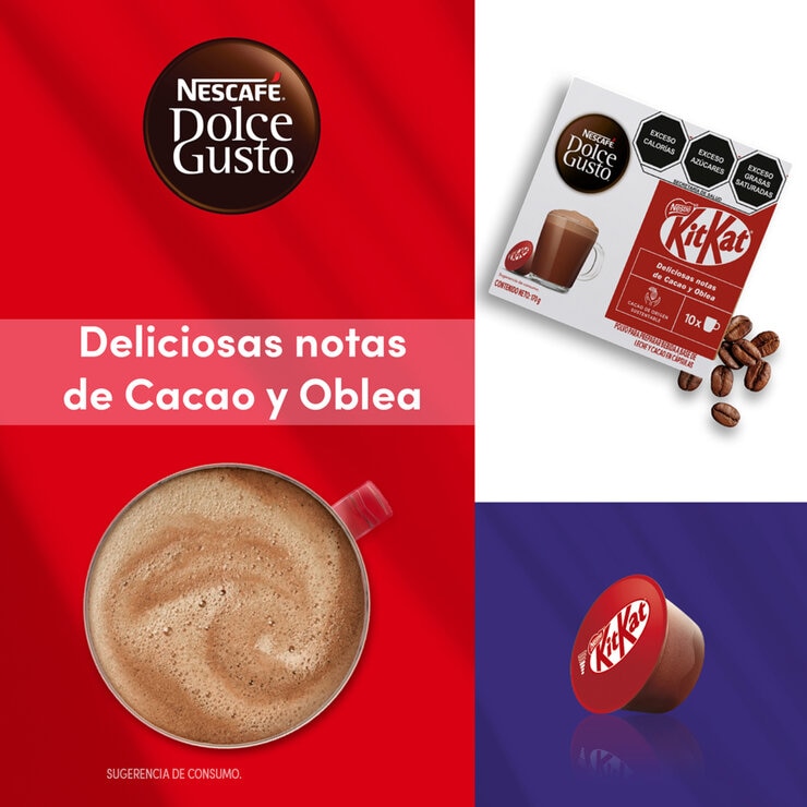 Nescafé Dolce Gusto, 40 cápsulas sabor chocolate KitKat — Imagen 3 de 4