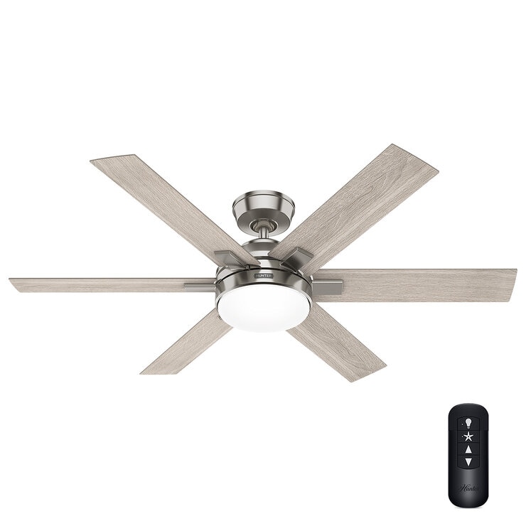 Hunter, Ventilador de Techo Georgetown 52" Acabado Níquel Cepillado — Imagen 1 de 4