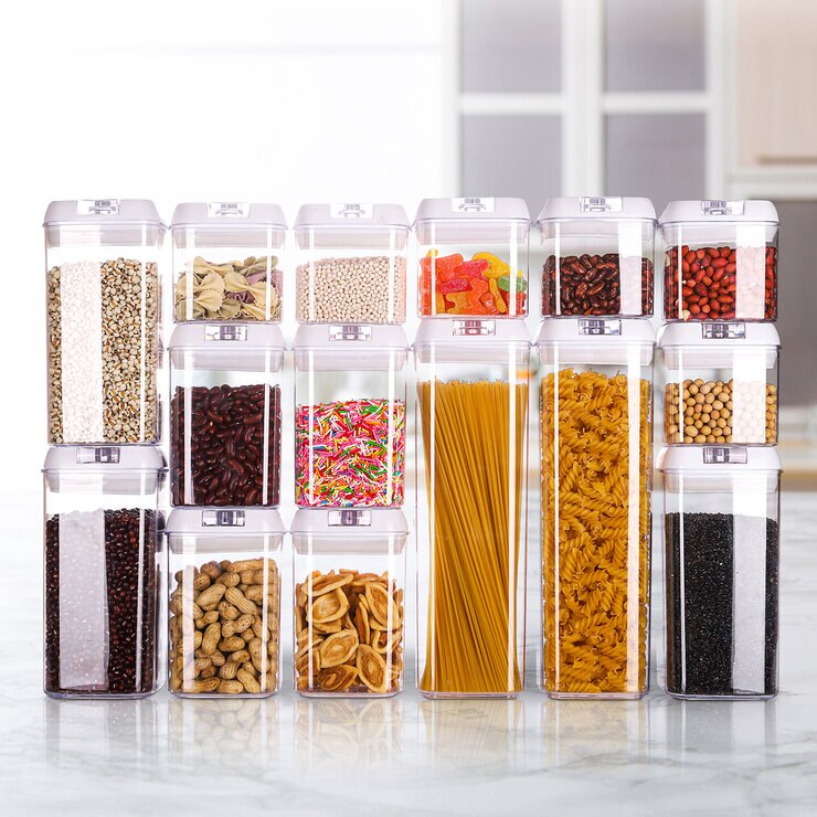 AG Box, Set de 15 Piezas de Contenedores para Alimentos, Color Blanco — Imagen 2 de 4