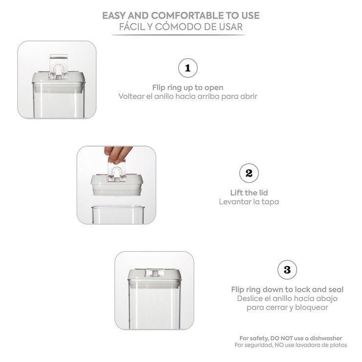 AG Box, Set de 15 Piezas de Contenedores para Alimentos, Color Blanco — Imagen 3 de 4