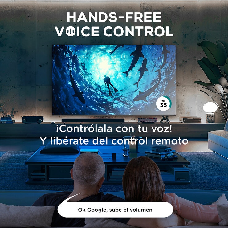TCL Pantalla 55" QLED 4K Google TV — Imagen 2 de 4