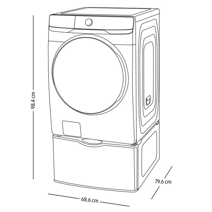 Samsung Lavadora 22Kg con Pedestal — Imagen 3 de 4