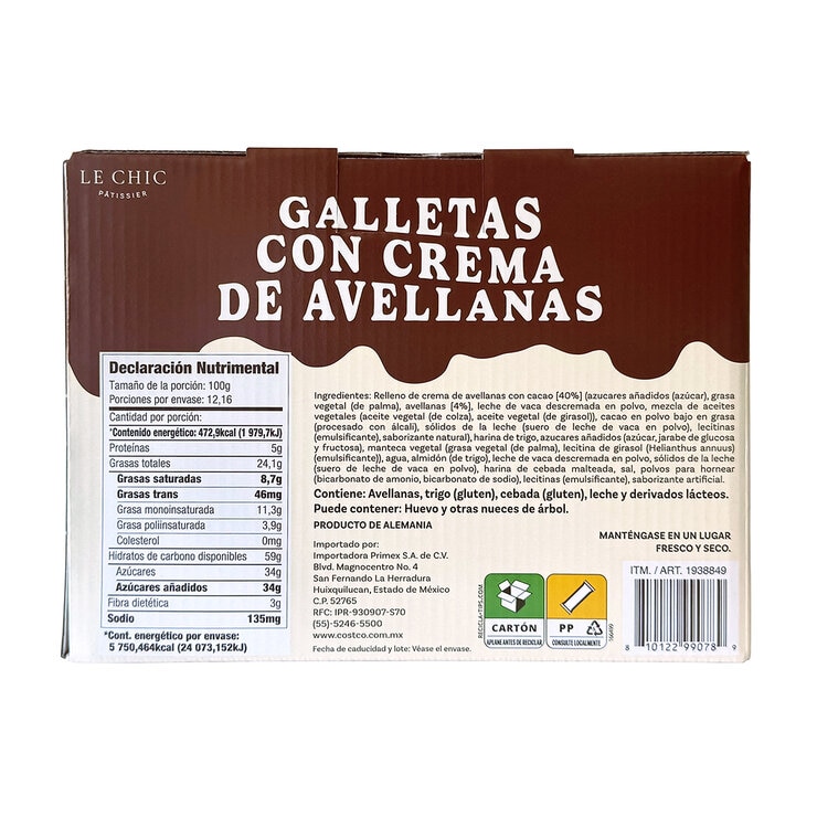 Le Chic Patissier Galletas Rellenas de Crema de Avellanas 4/304 g — Imagen 4 de 4