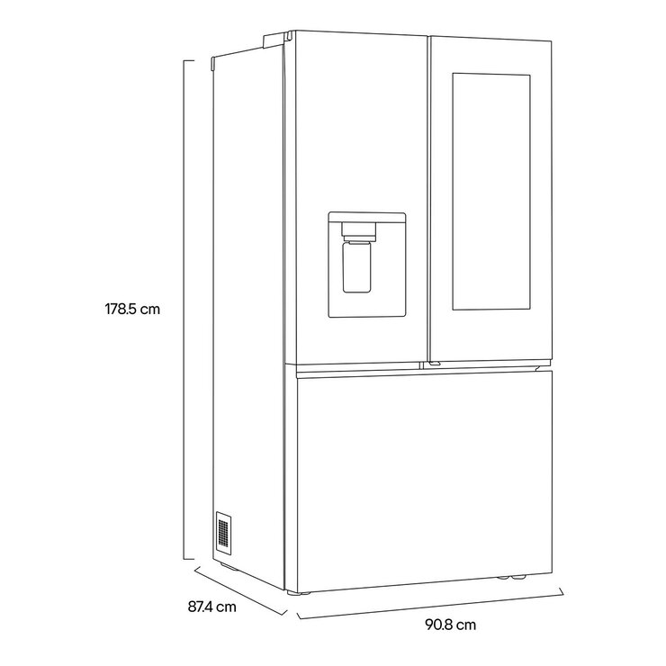 LG Refrigerador 31' French Door — Imagen 3 de 4
