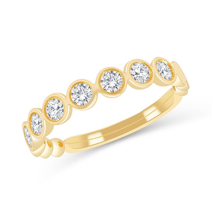 Anillo, Diamantes 0.50ctw, Oro Amarillo — Imagen 2 de 4