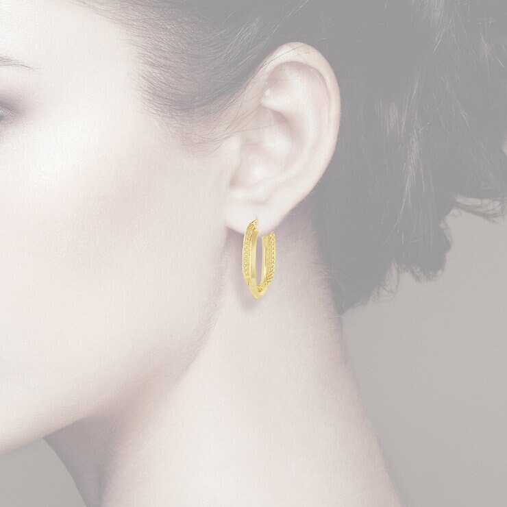 Arracadas, Oro Amarillo 14kt — Imagen 3 de 4