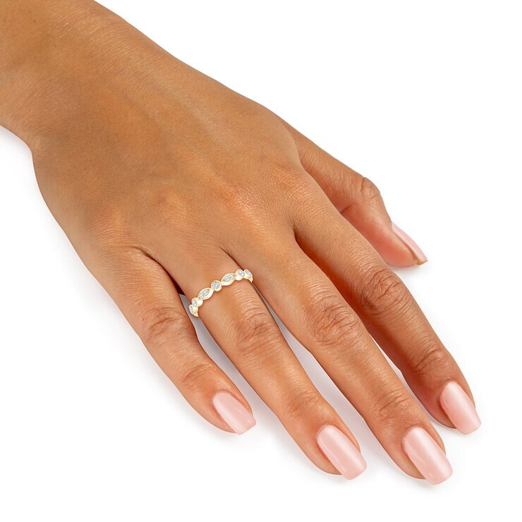 Anillo, Diamantes 0.23ctw, Oro Amarillo — Imagen 3 de 4
