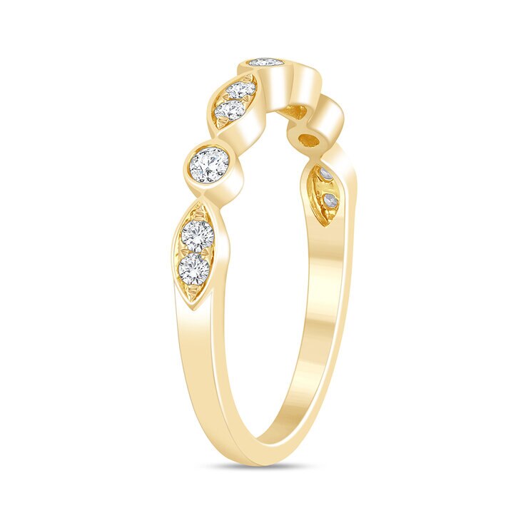 Anillo, Diamantes 0.23ctw, Oro Amarillo — Imagen 4 de 4