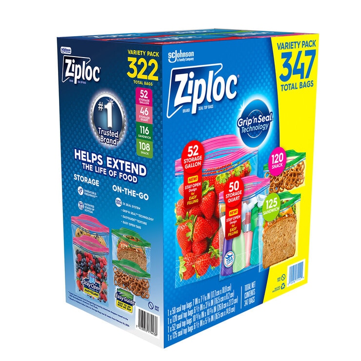 Ziploc Paquete Surtido de Bolsas 322 pzas — Imagen 2 de 4