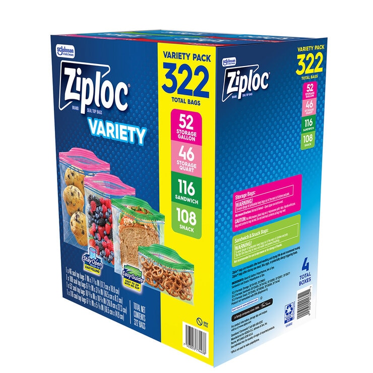 Ziploc Paquete Surtido de Bolsas 322 pzas — Imagen 4 de 4
