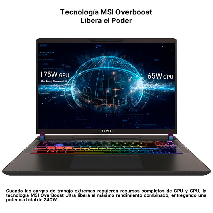 MSI Vector 16 Laptop Gaming 16" QHD+ Intel Core Ultra 9 32GB 1TB SSD — Imagen 3 de 4